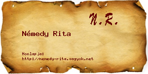 Némedy Rita névjegykártya